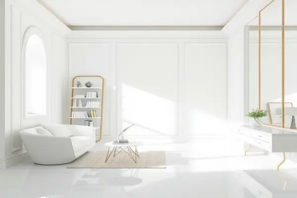 Aproveite o poder do branco e seus subtons na construção de composições que realçam elementos sutis com elegância