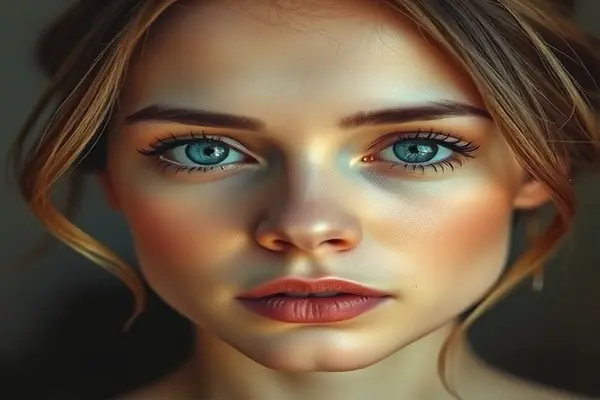 Ilumine retratos digitais com paletas de tons quentes suaves para enfatizar expressões emotivas de forma leve